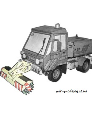 №7316 - Zametac k vozu IFA Multicar 2548-22 (ABC 23/1987) из бумаги