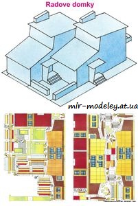 №6697 - Radove domky [ABC 1987-08] из бумаги