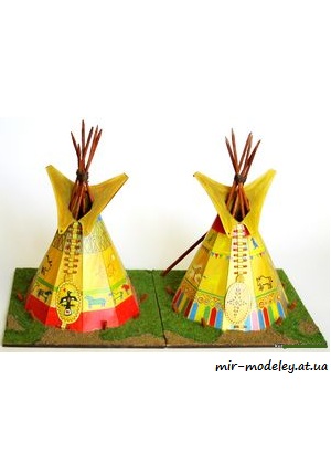 №7346 - Типи / Tee Pee (ABC 22/1988) из бумаги