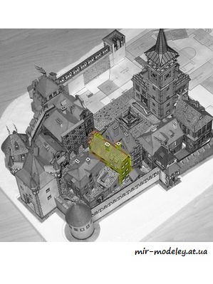 №7332 - Gotický dům (ABC1988-11) из бумаги