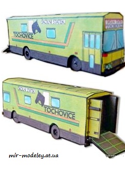 №7339 - Karosa Š11 Preprava koní (ABC 15/1988) из бумаги