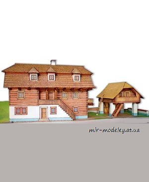 №7337 - Stavení a špýchar z Rokycanska (ABC 14/1988) из бумаги