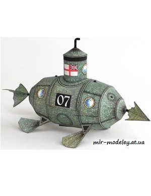 №7348 - Ponorka Sword [ABC 1/1989] из бумаги