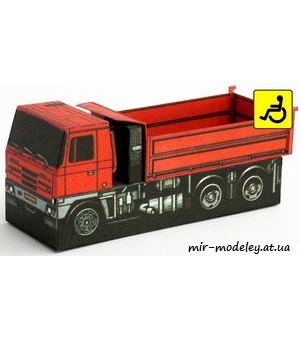 №7372 - Tatra 813 S3 [ABC 16/1989] из бумаги