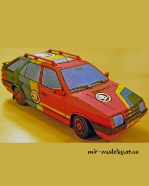 №7425 - Skoda Forman 135 LS (ABC 6/1991) из бумаги