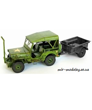 №7358 - US Jeep Willis MB I [ABC 9/1989] из бумаги