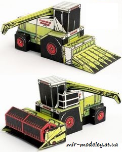 №7446 - CLAAS JAGUAR 695 SL (ABC 1991-23) из бумаги