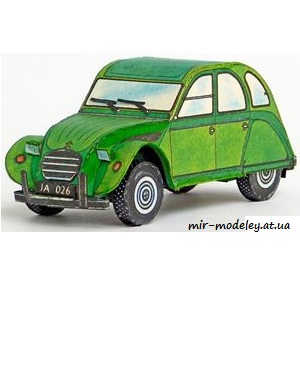 №7359 - Citroen 2CV [ABC 10/1989] из бумаги