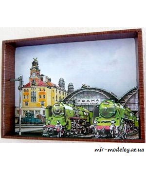 №7432 - Praha-Wilsonovo nadrazi (ABC 1991-13) из бумаги