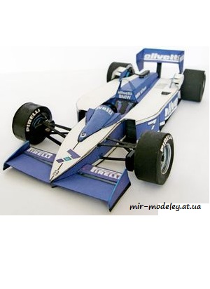№7434 - Brabham BT55(1986) [ABC 1991-14] из бумаги