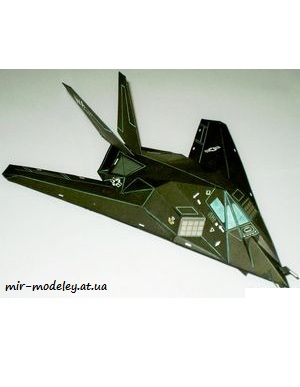 №7383 - F-117A (ABC 1/1990) из бумаги