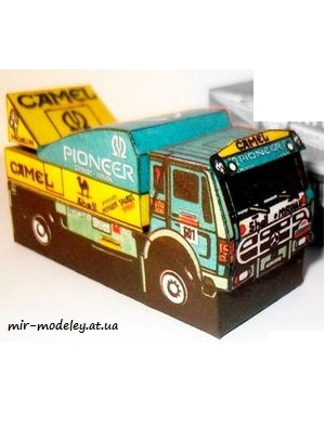 №7392 - MERCEDES BENZ 1936AK Dakar (ABC 1990-8) из бумаги