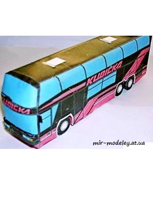 №7436 - Neoplan Skyliner 122-3 (ABC 17/1991) из бумаги