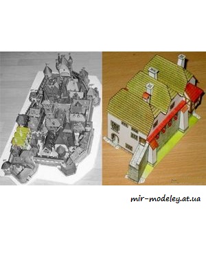 №7400 - Dum cp.14 s hostincem (ABC 1990-13) из бумаги