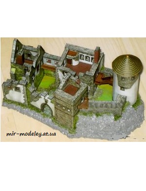 №1464 - Руины замка / Ruin of Castle / Zricenina hradu (ABC 14/1991) из бумаги