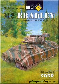 №780 - M-2 Bradley [Model Card 063] из бумаги