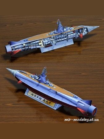 №731 - LV-223 'Juggernaut' Alien ship [UHU 02 47] из бумаги — скачать развертку из бумаги