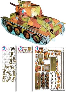 №749 - LT.VZ. 38, figurky [ABC 2006-08] из бумаги