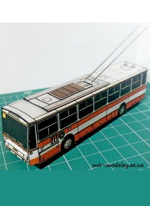 №7513 - Skoda 14 tr (ABC 13/1993) из бумаги