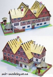 №7480 - Panská rychta ze 17. století (ABC 92-17) из бумаги