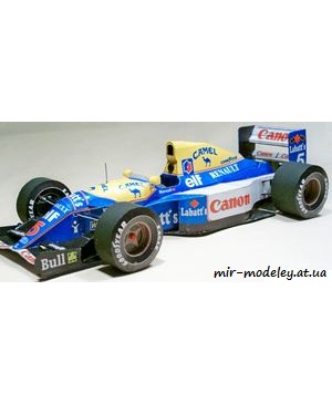 №7499 - Williams FW14B [ABC 1993-04] из бумаги