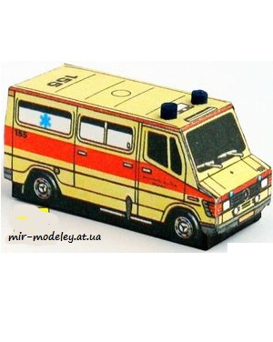 №7455 - Mercedes Benz 207 (ABC 1992-3) из бумаги