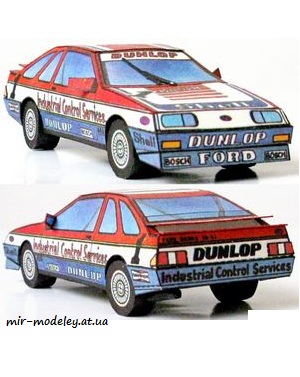 №7539 - Ford Sierra XR4i [ABC 1994-9] из бумаги