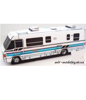 №7522 - Minibox Winnebago Chieftain model 1992 [ABC 1993-18] из бумаги