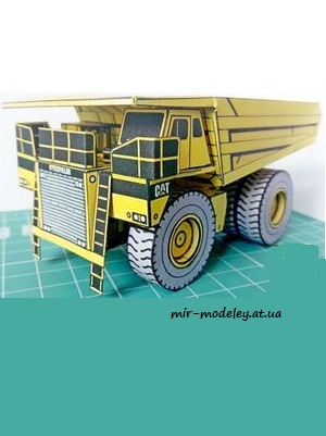 №7474 - Caterpillar 785 (ABC 14/1992) из бумаги