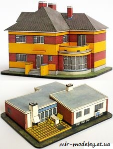 №7543 - Domky do kolejiste [АВС 1994-10] из бумаги