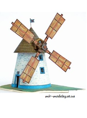№7473 - Větrný mlýn (ABC 92-13) из бумаги