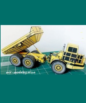 №7494 - Caterpillar D4000 (АВС 1/1993) из бумаги