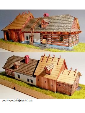 №7517 - Chalupnicka usedlost z Litomyslska [ABC 1993-15] из бумаги