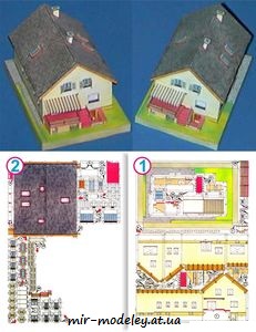 №7537 - Rodinna (cinzovni) vila [ABC 1994-08] из бумаги