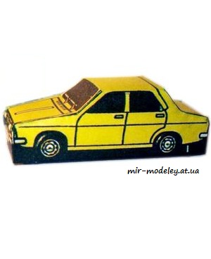 №7514 - Dacia 1300 ( АВС 1993-14) из бумаги