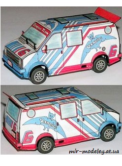 №7476 - GMC Vanpire (АВС 1992-15) из бумаги