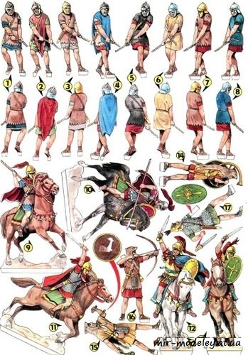 №7477 - Římané k beranidlu (ABC 92-15) из бумаги