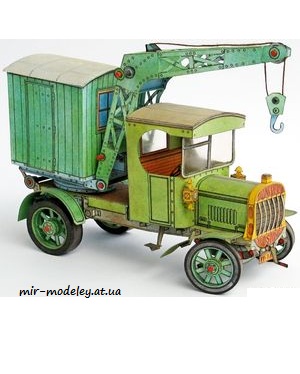 №7526 - Автокран / Autojerab Coles (ABC 1993-22-23) из бумаги