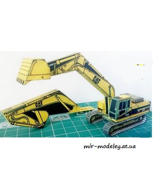№7461 - Caterpillar 325 ( ABC 1992-7) из бумаги