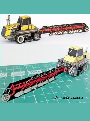 №7498 - Caterpillar Challenger 65 [ABC 1993-03] из бумаги