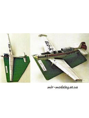 №7571 - L-13 Blanik & Z-326M Trener (ABC 12/1995) из бумаги