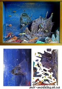 №7559 - Diorama Hledaci pokladu [ABC 1995-1] из бумаги