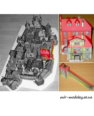 №7596 - Domy cp. 11 a 13 Opevneni a basta c. 3 [ABC 1996-11] из бумаги