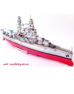 №7632 - Bitevni lod USS Arizona [ABC 1997-05-10] из бумаги