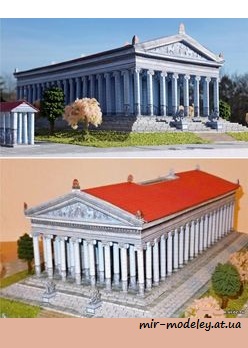 №7642 - Храм Артемиды Эфесской / Artemidin chram v Efesu [ABC 14-16/1997] из бумаги