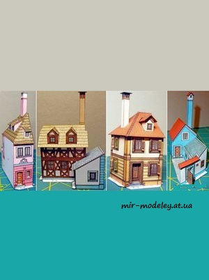 №7631 - MPR.2 - soubor B Domy c.36, 35, 37, 32 [ABC 1997-05] из бумаги