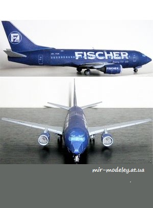 №7634 - Boeing 737-300 (ABC 09/1997) из бумаги