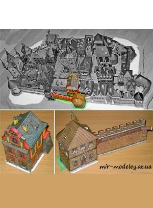 №7600 - MPR.1 - Basta c.4 a spojovaci hradba, dum cp.10 [ABC 1996-14] из бумаги