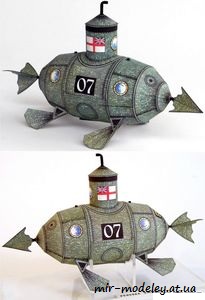 №7609 - Ponorka Sword [ABC 1996-19] из бумаги