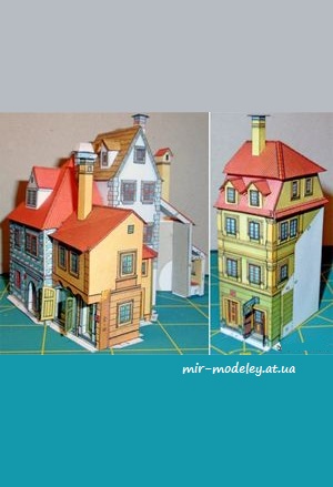 №7628 - MPR.2 - soubor A Domy c.29, 27, 30, 31, 28 [ABC 1997-03] из бумаги